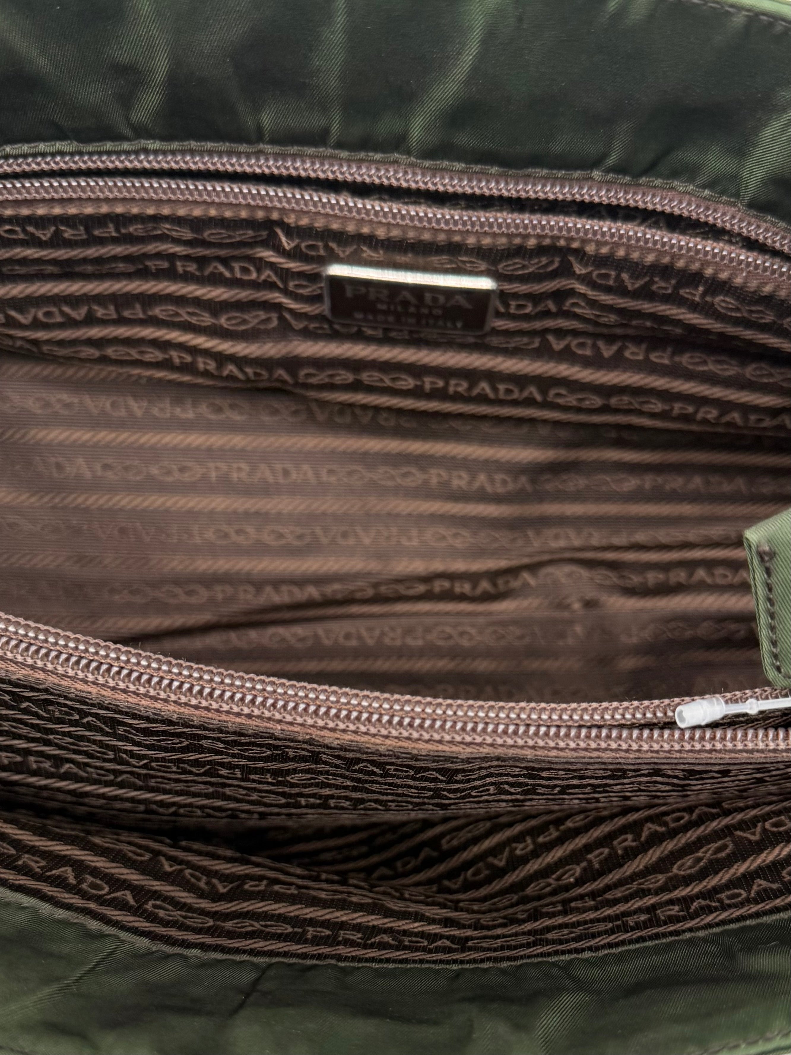 Prada Green East West Shoulder Bag