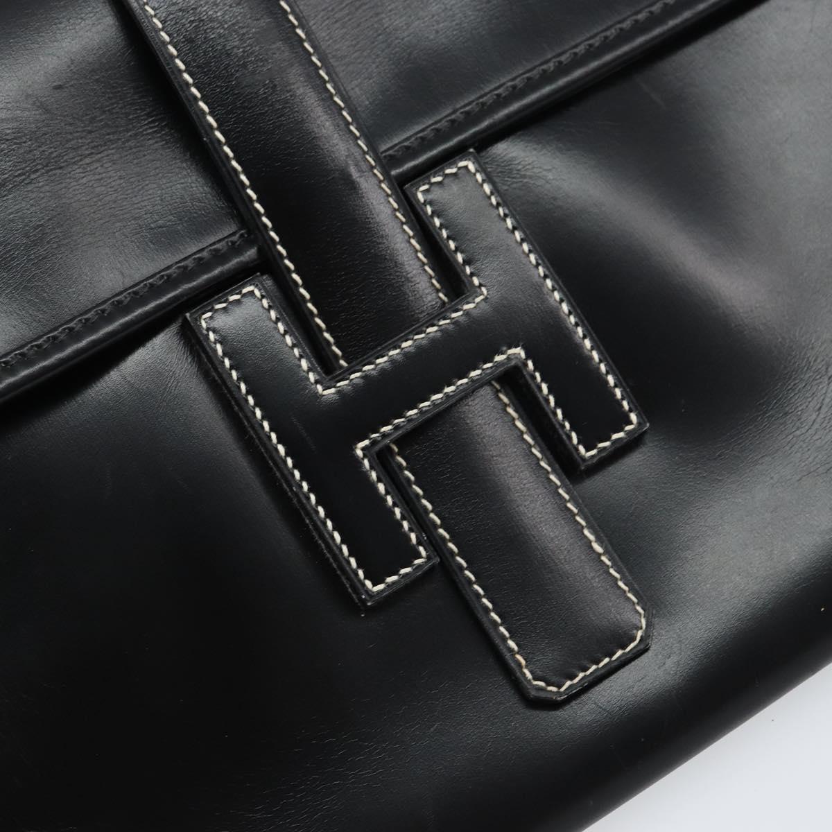 Hermes Black Clutch