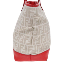 Load image into Gallery viewer, Fendi Zucca White and Red Tote
