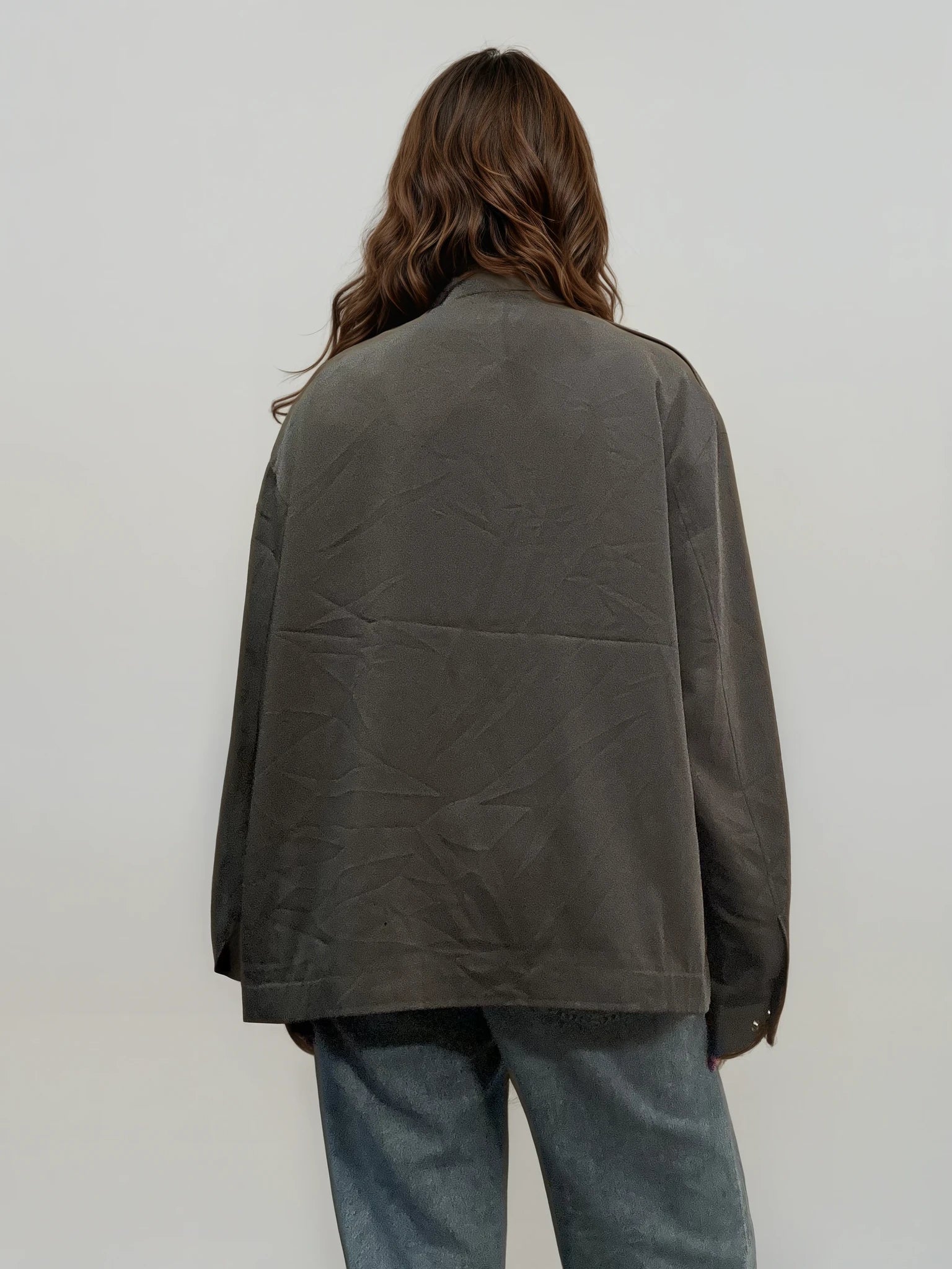 YSL Green and Tan Button Bomber