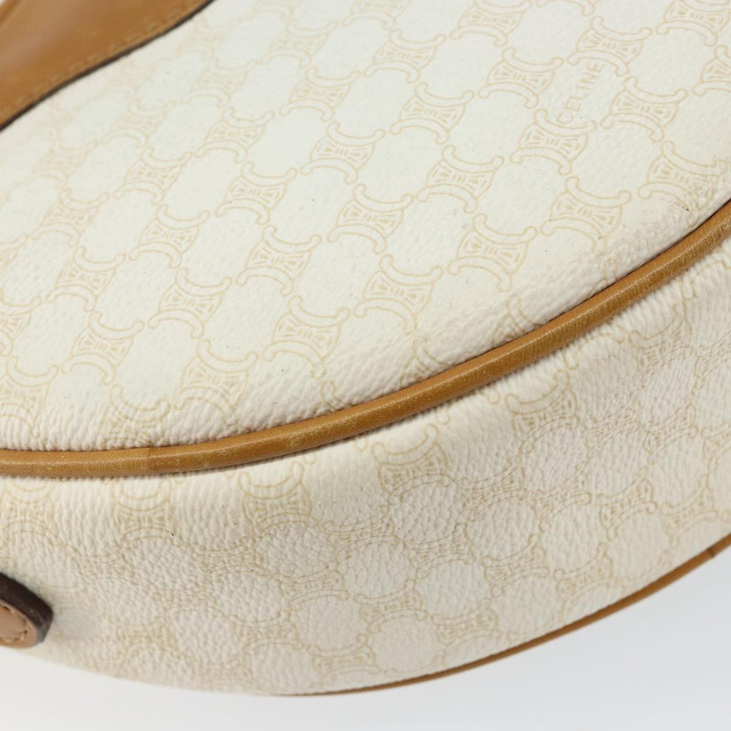 Celine White Macadam Heart Shoulder Bag