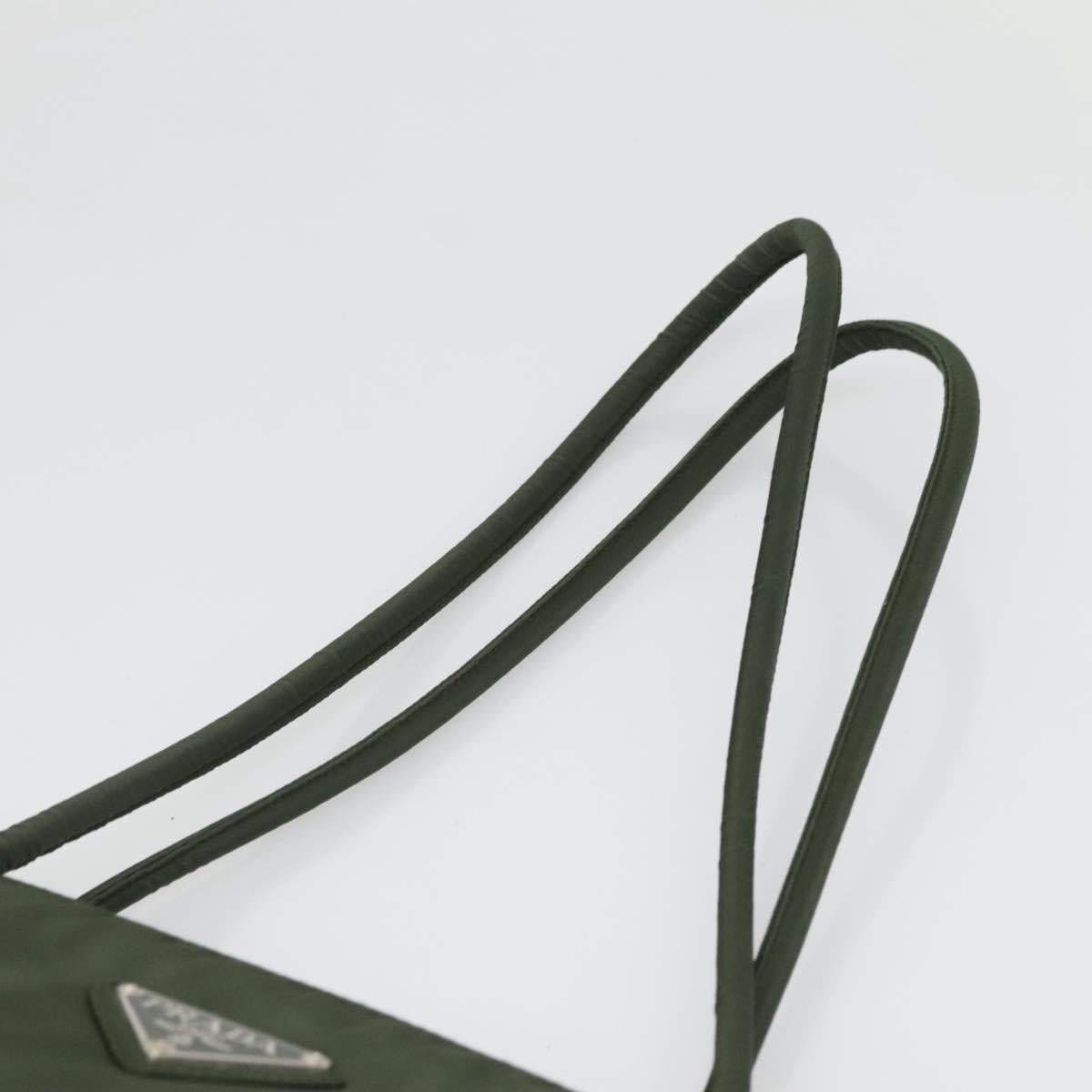 Prada Green Nylon Tote