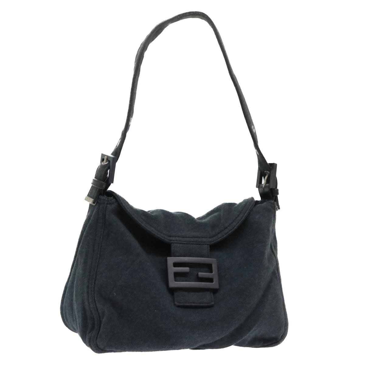 Fendi Grey Rounded Baguette