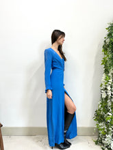 Load image into Gallery viewer, Escada Blue Slit Gown
