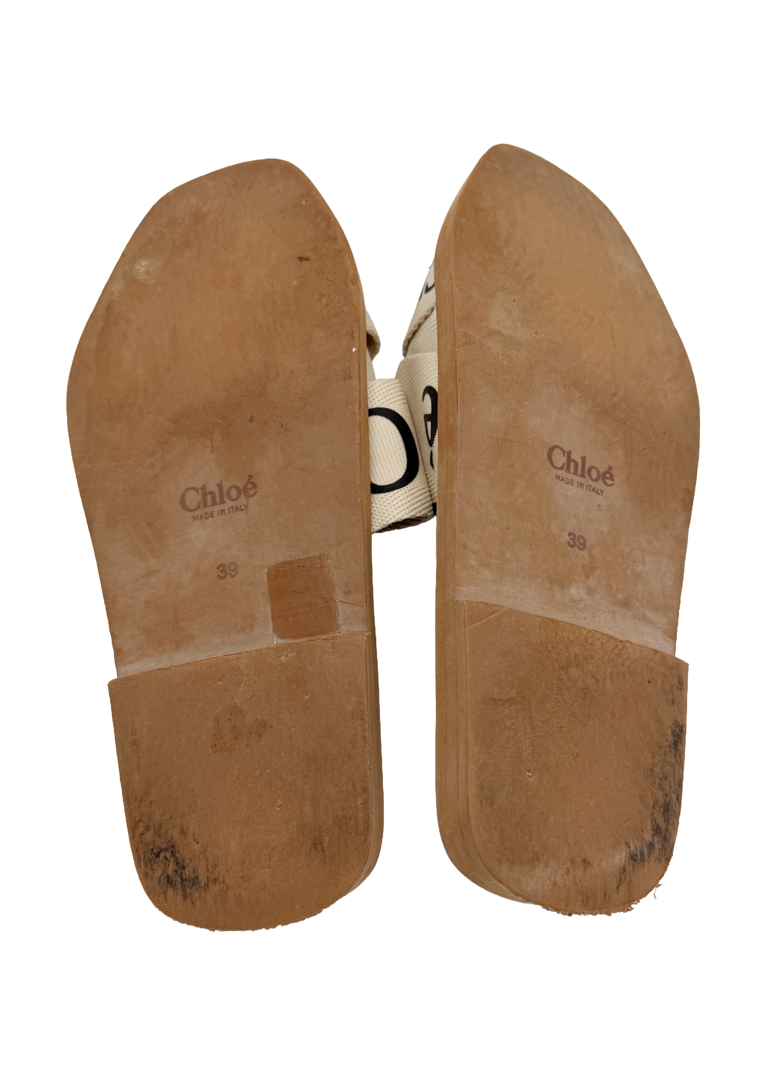 Chloe Canvas Spellout Flats