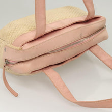 Load image into Gallery viewer, Chanel Pink and Raffia Shoulder Bag
