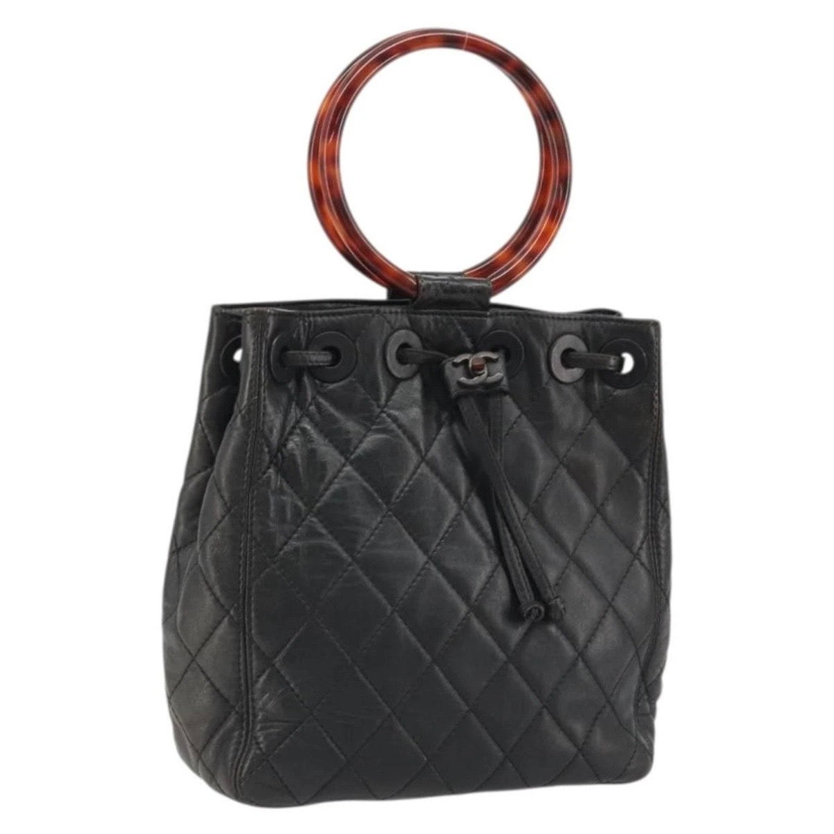 Chanel Black Leather Handbag