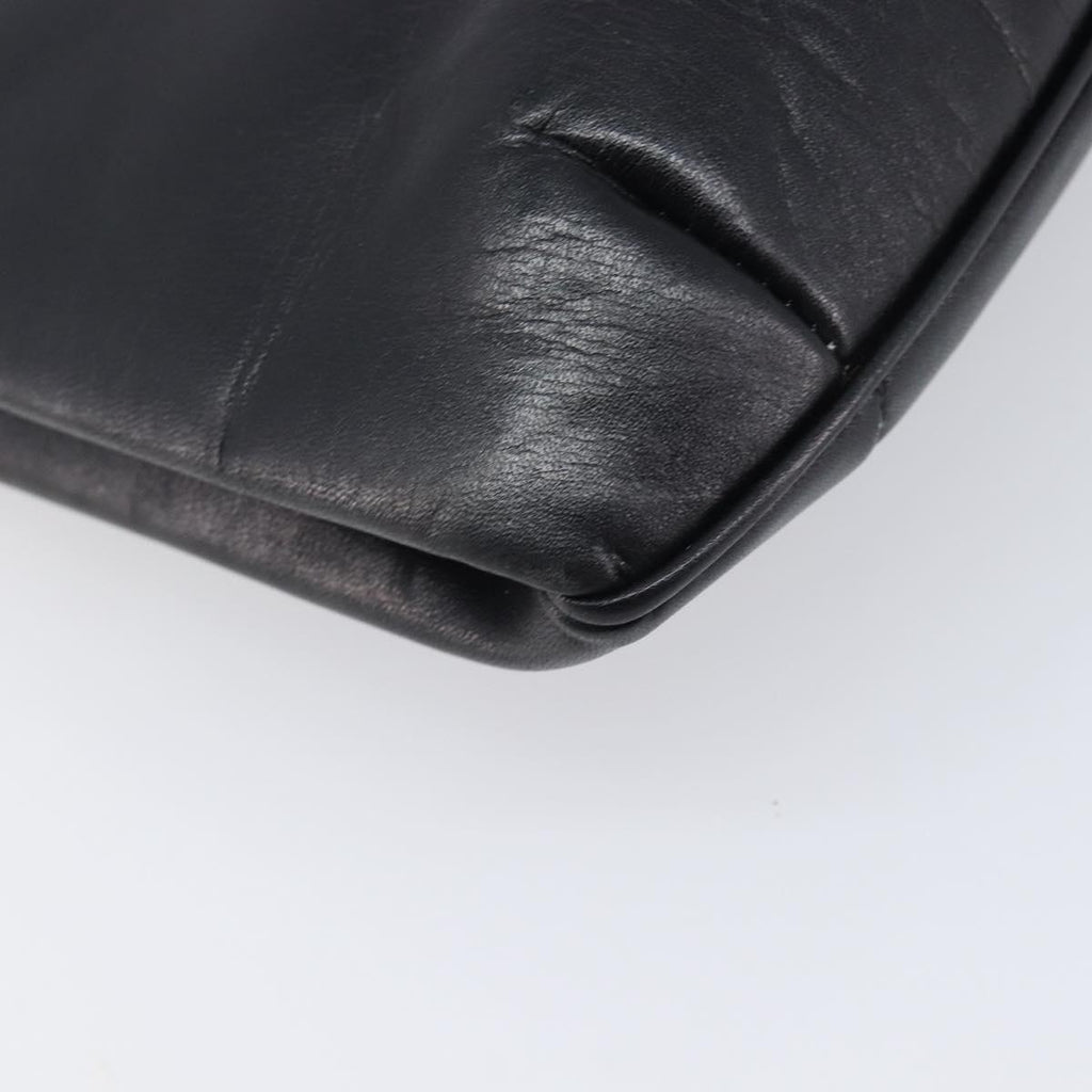Celine Black Leather Chain Shoulder Bag
