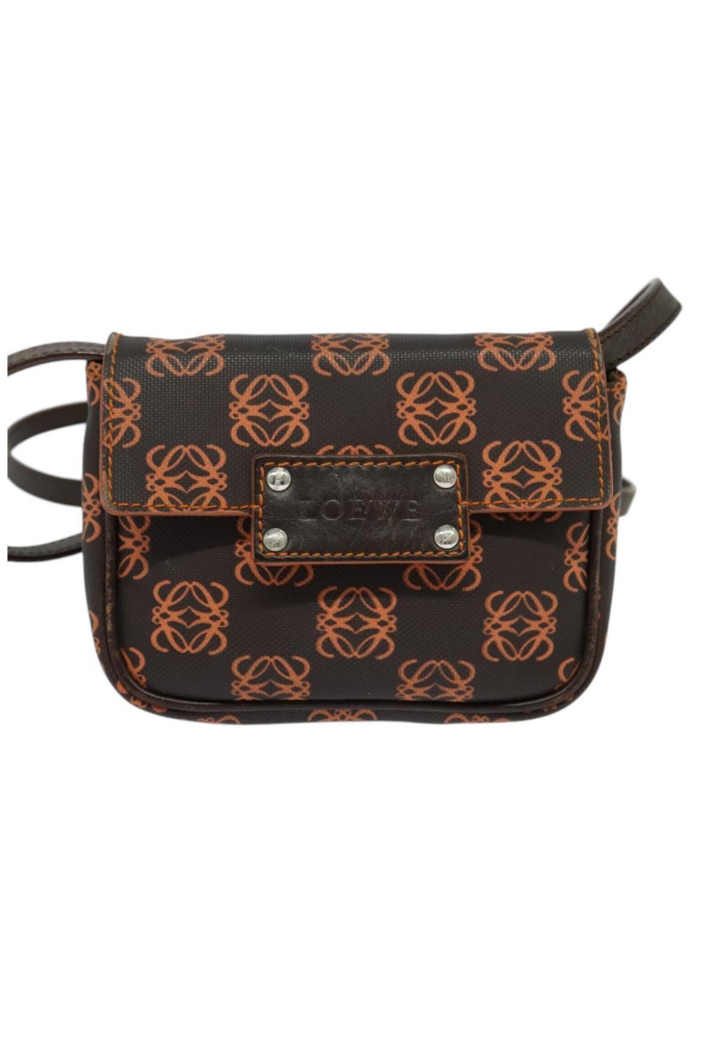 Loewe Orange and Brown Crossbody