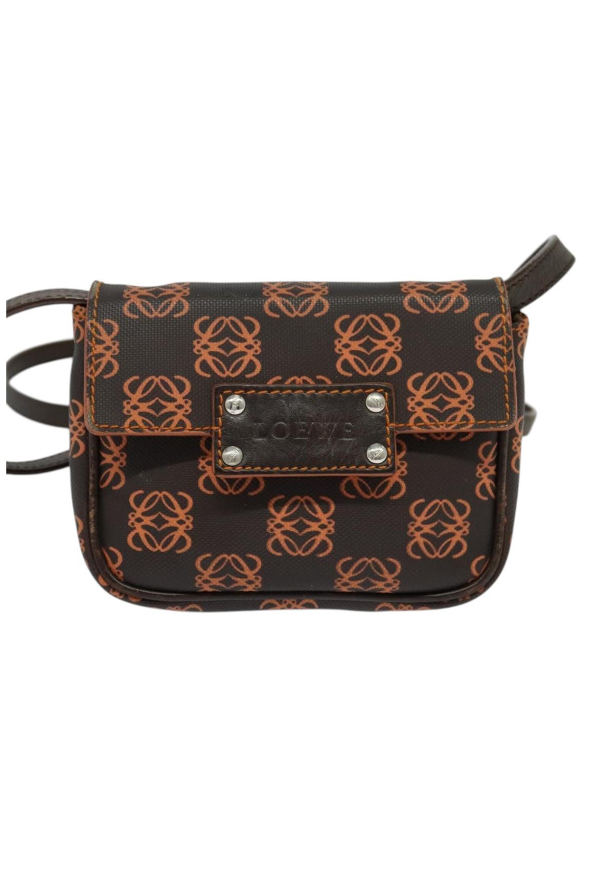 Loewe Orange and Brown Crossbody