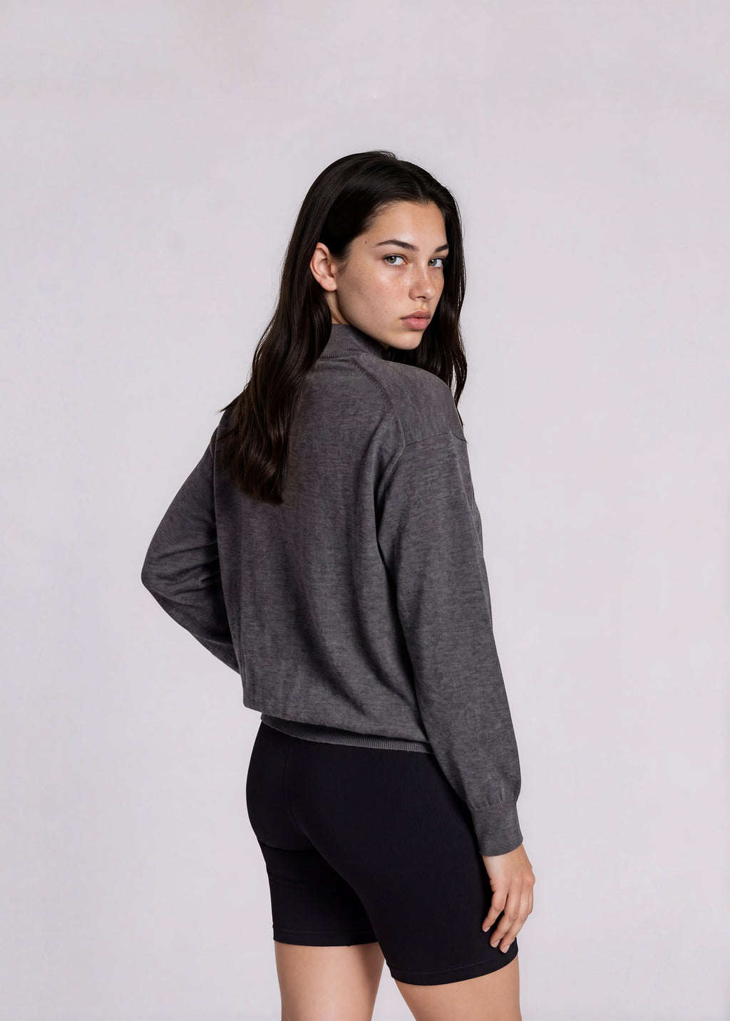 YSL Dark Grey Turtleneck Sweater