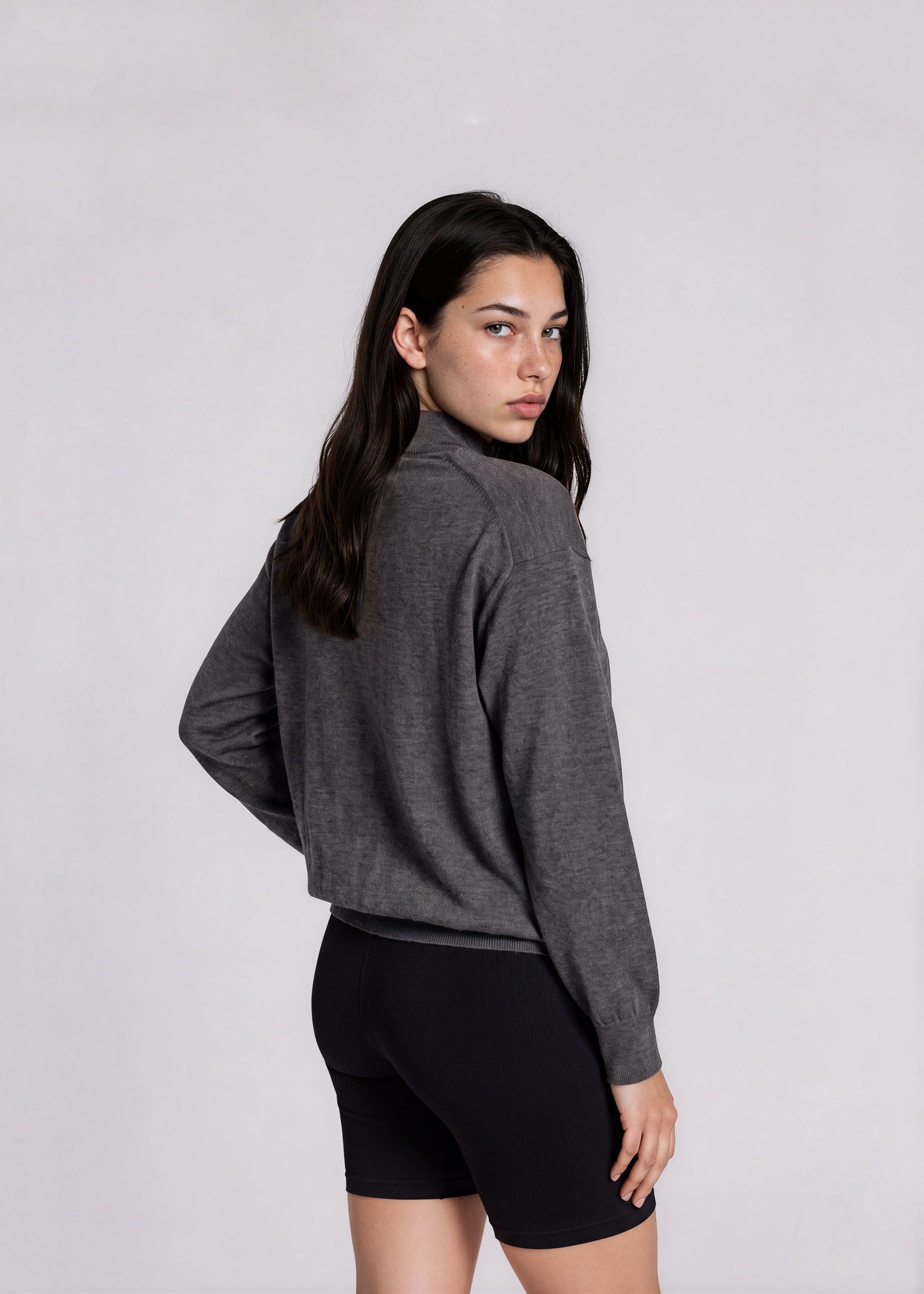 YSL Dark Grey Turtleneck Sweater