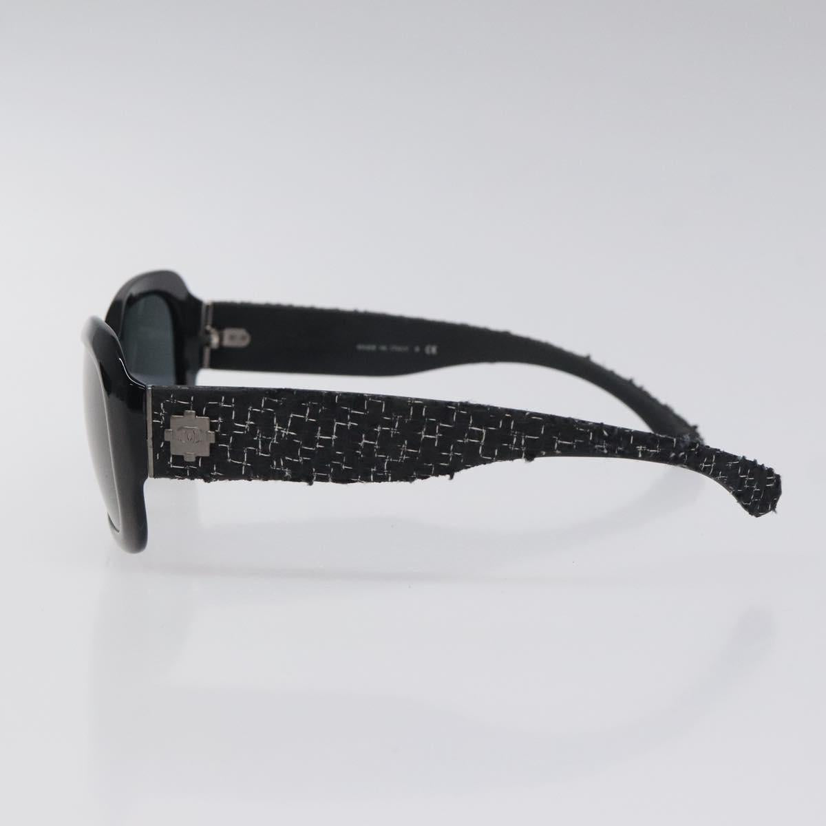 Chanel Black Tweed Sunglasses