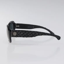 Load image into Gallery viewer, Chanel Black Tweed Sunglasses
