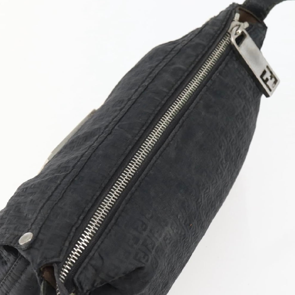 Fendi Black Monogram Crossbody Baguette