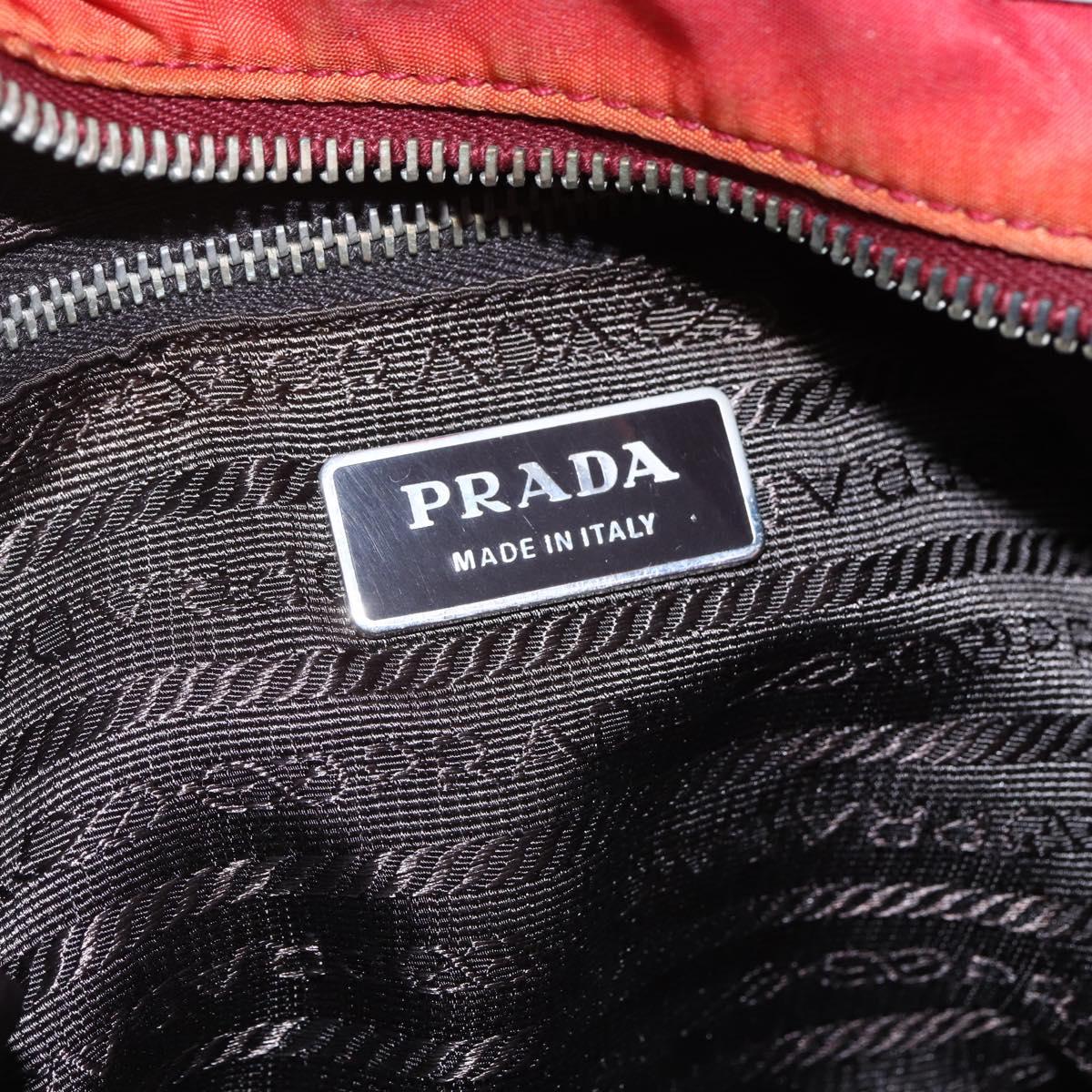 Prada Red Nylon Tote