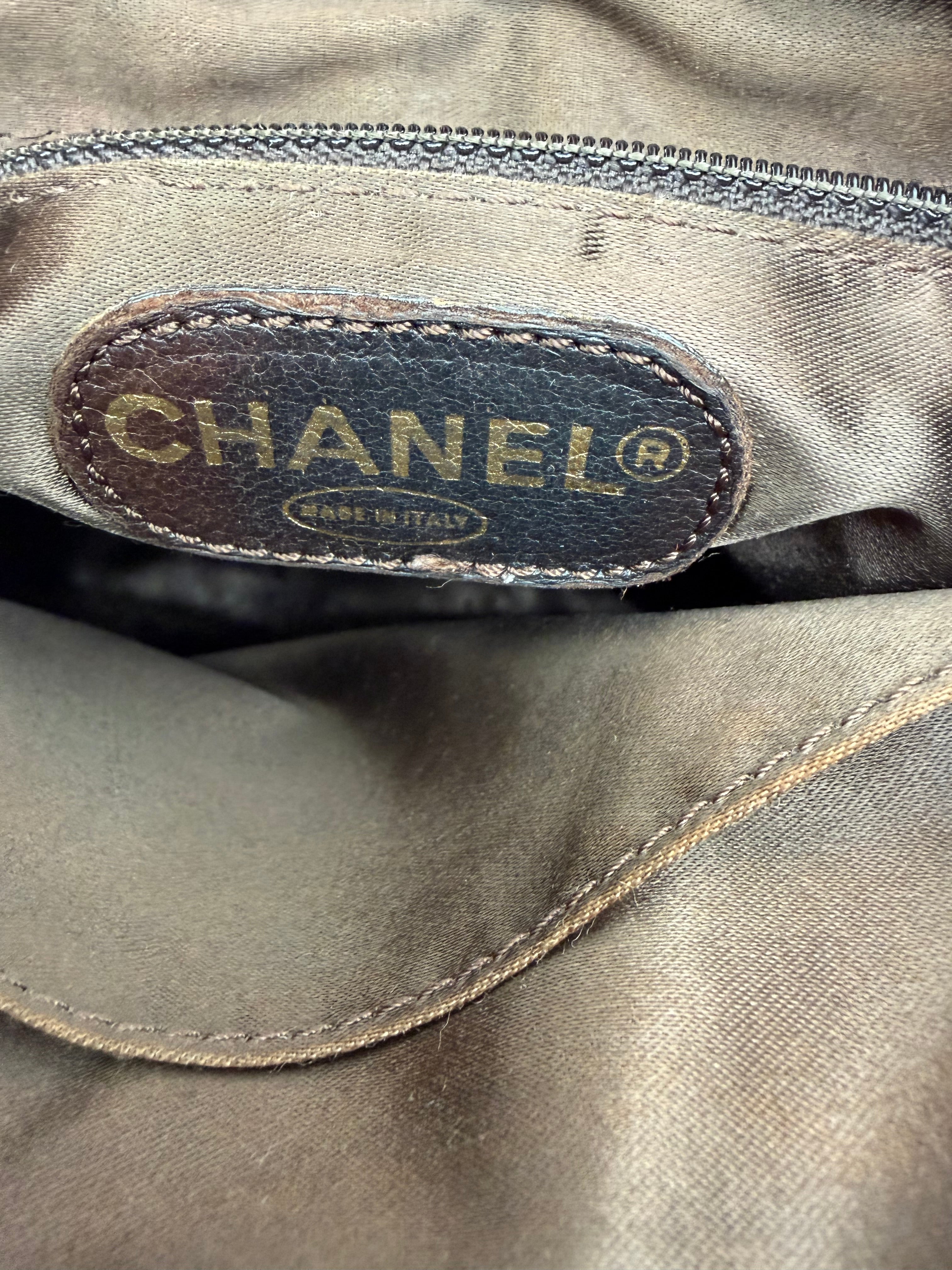 Chanel Brown Suede Tote