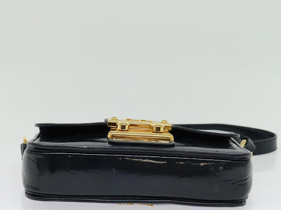 Miu Miu Navy Patent Crossbody