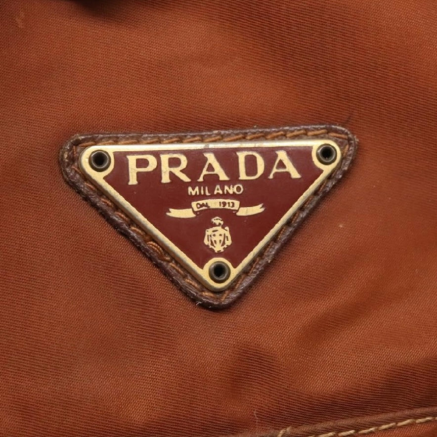 Prada Burnt Orange Chain Shoulder Bag