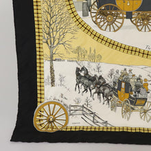 Load image into Gallery viewer, Hermès Yellow and Black Silk Scarf
