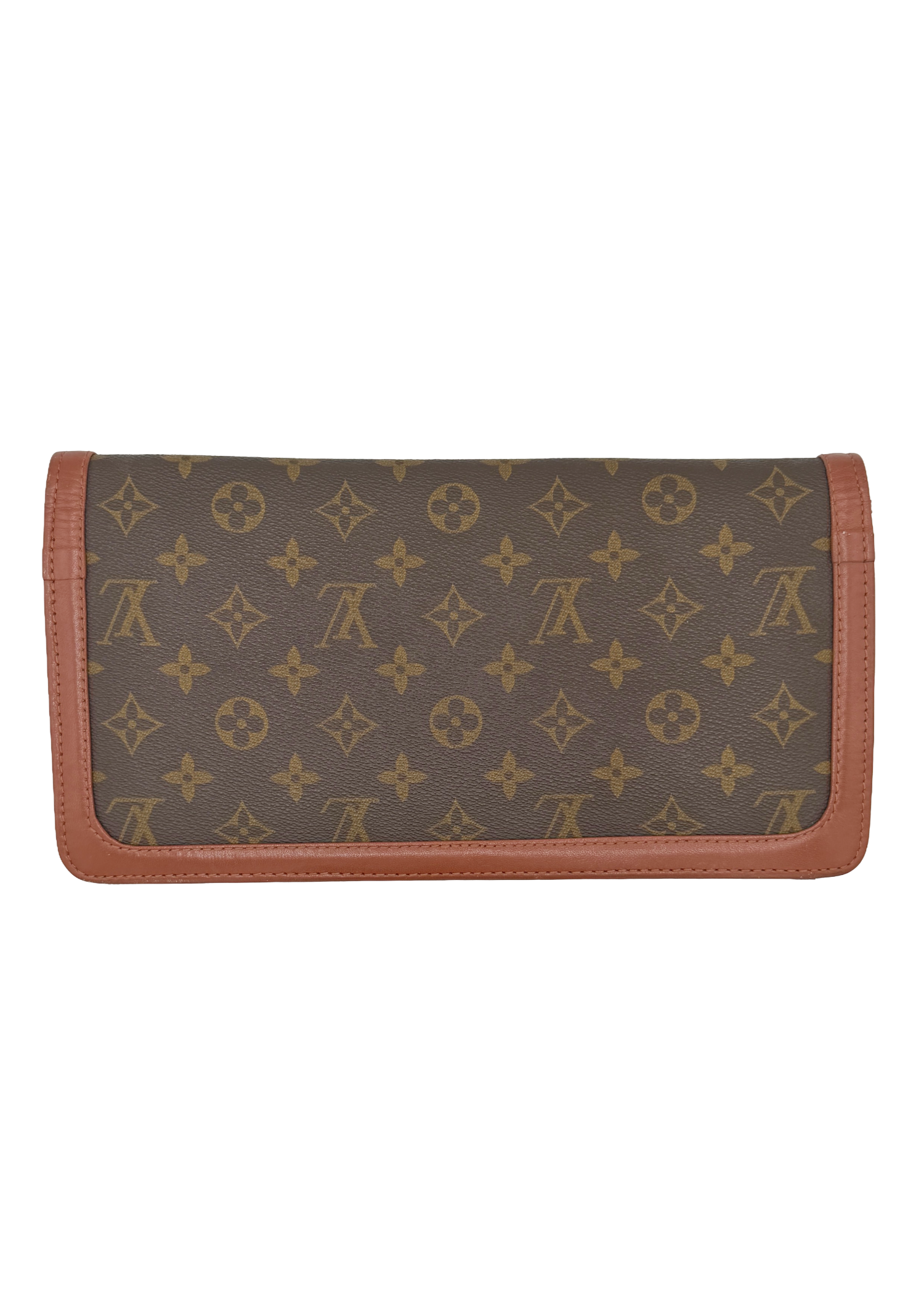 Louis Vuitton Monogram and Brown Clutch