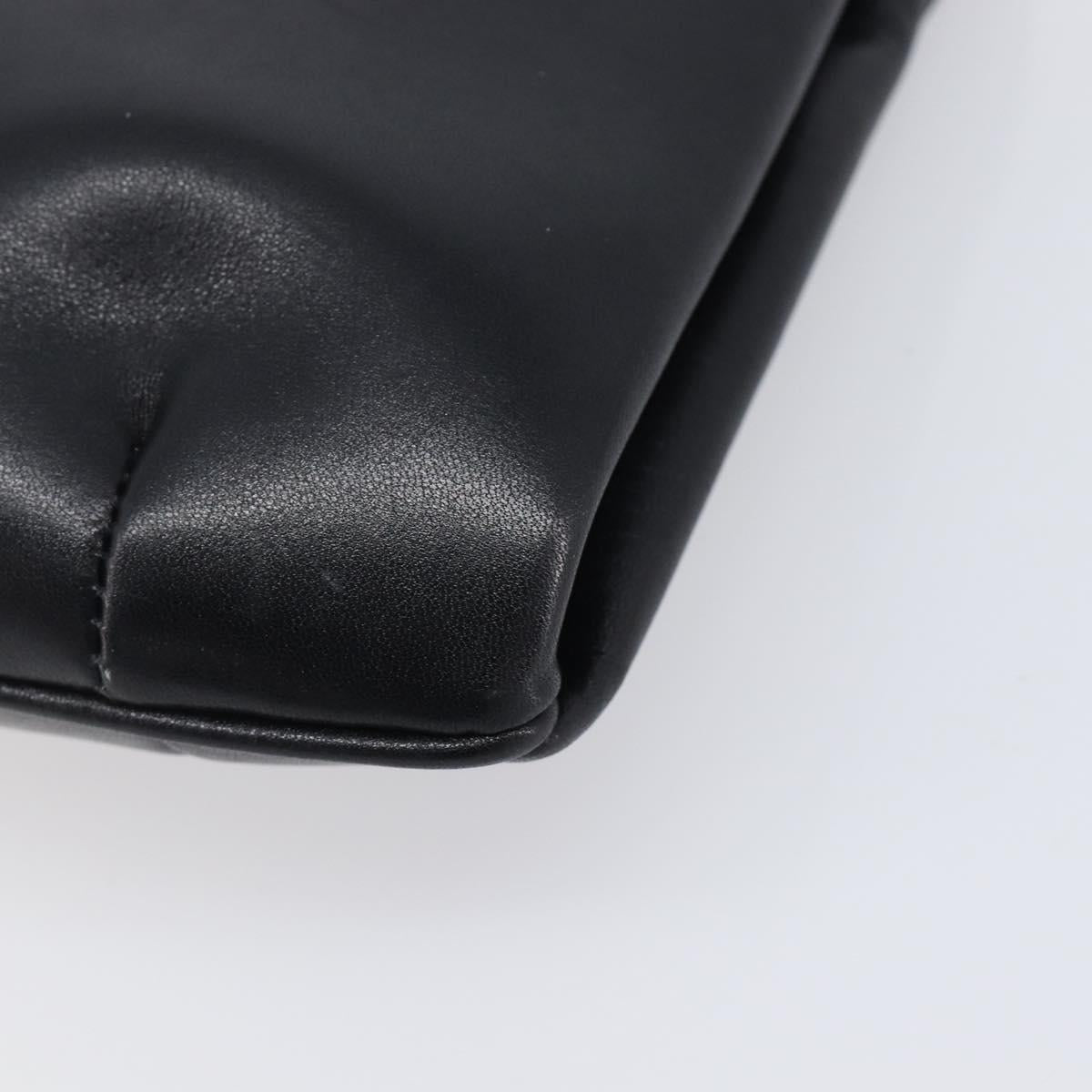 Celine Black Leather Chain Shoulder Bag