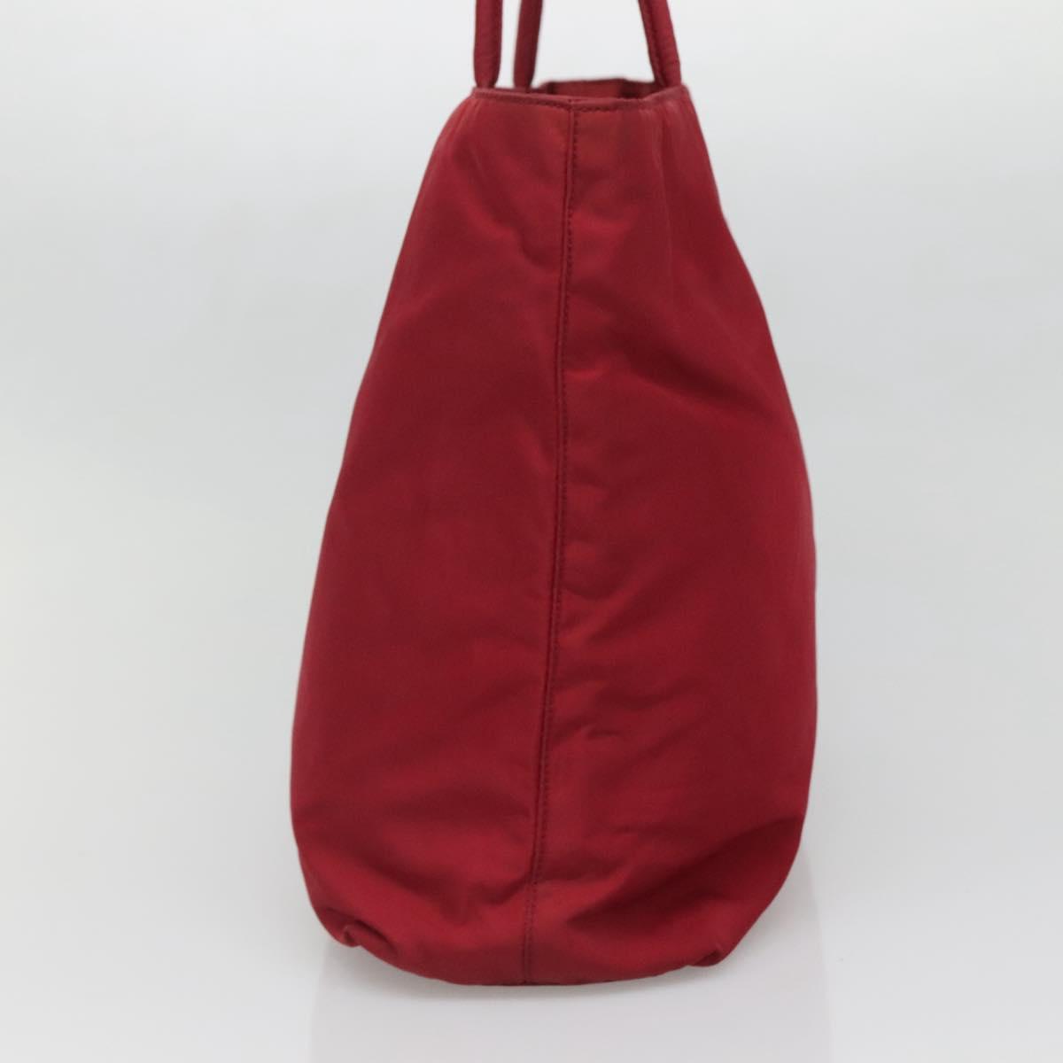 Prada Red Nylon Tote