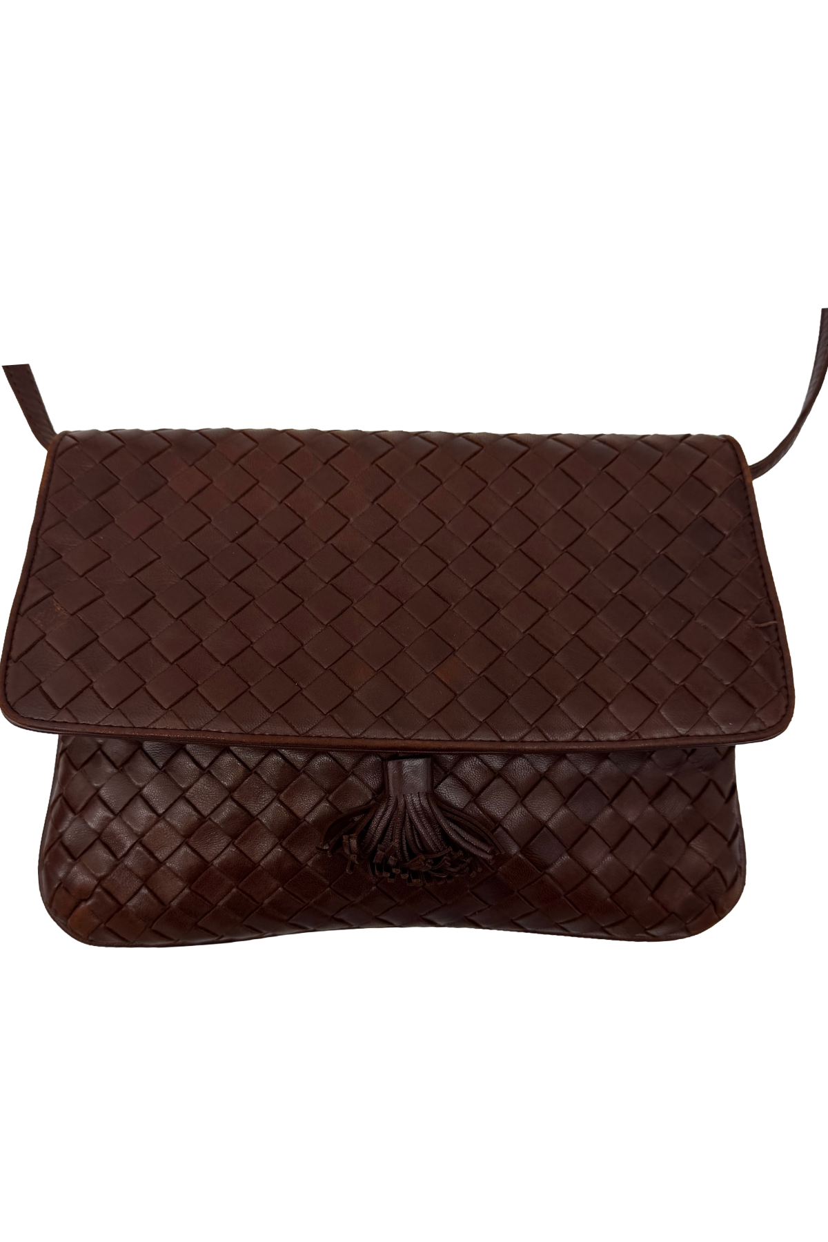 Bottega Veneta Brown Leather Crossbody