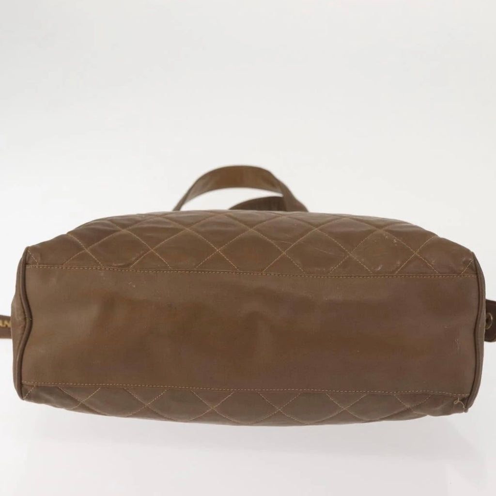 Chanel Brown Quilted Tote