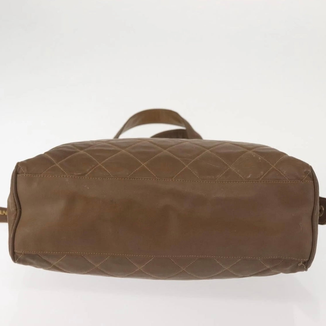 Chanel Brown Quilted Tote