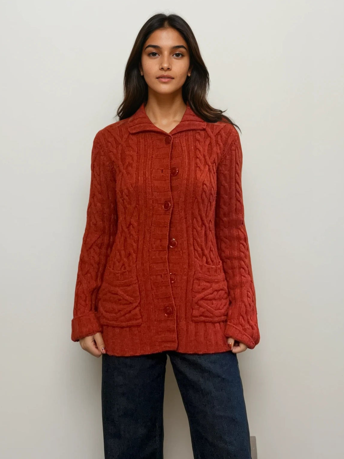 Escada Orange Knit Sweater