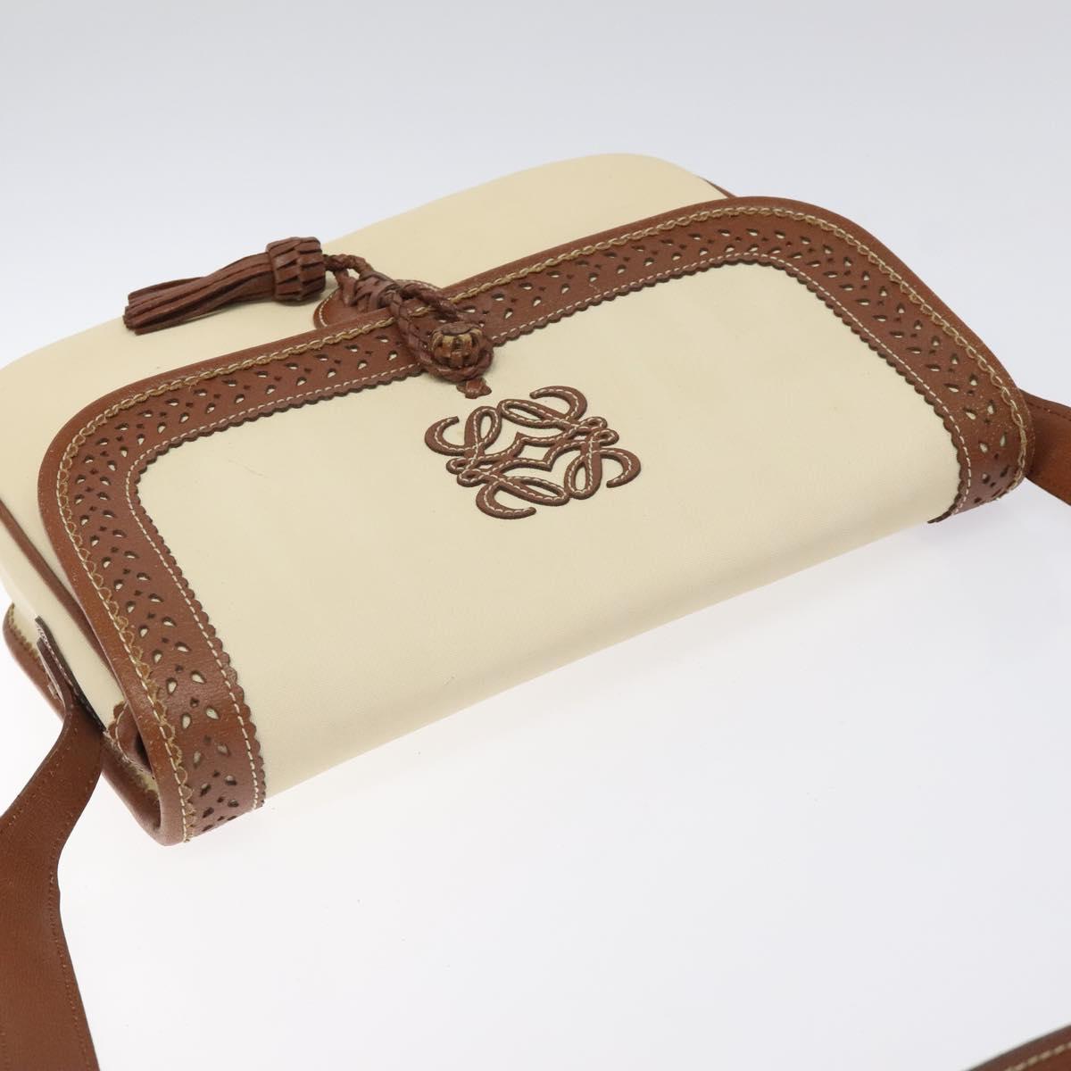 Loewe Cream and Brown Crossbody