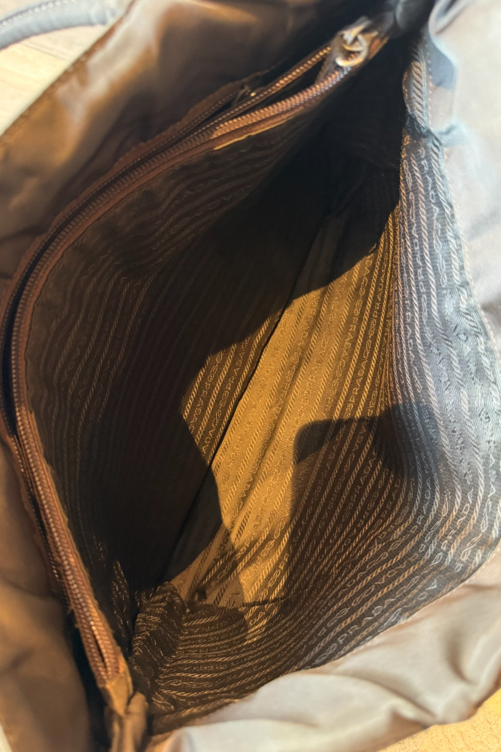 Prada Brown Nylon Tote