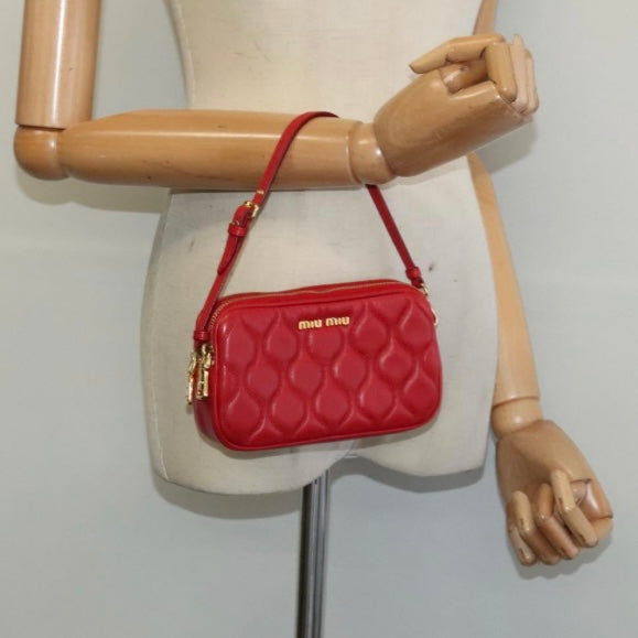 Miu Miu Red Shoulder Bag