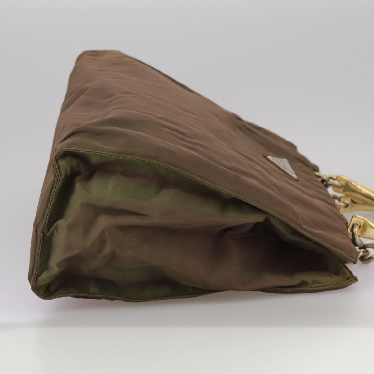 Prada Brown and Gold Handbag