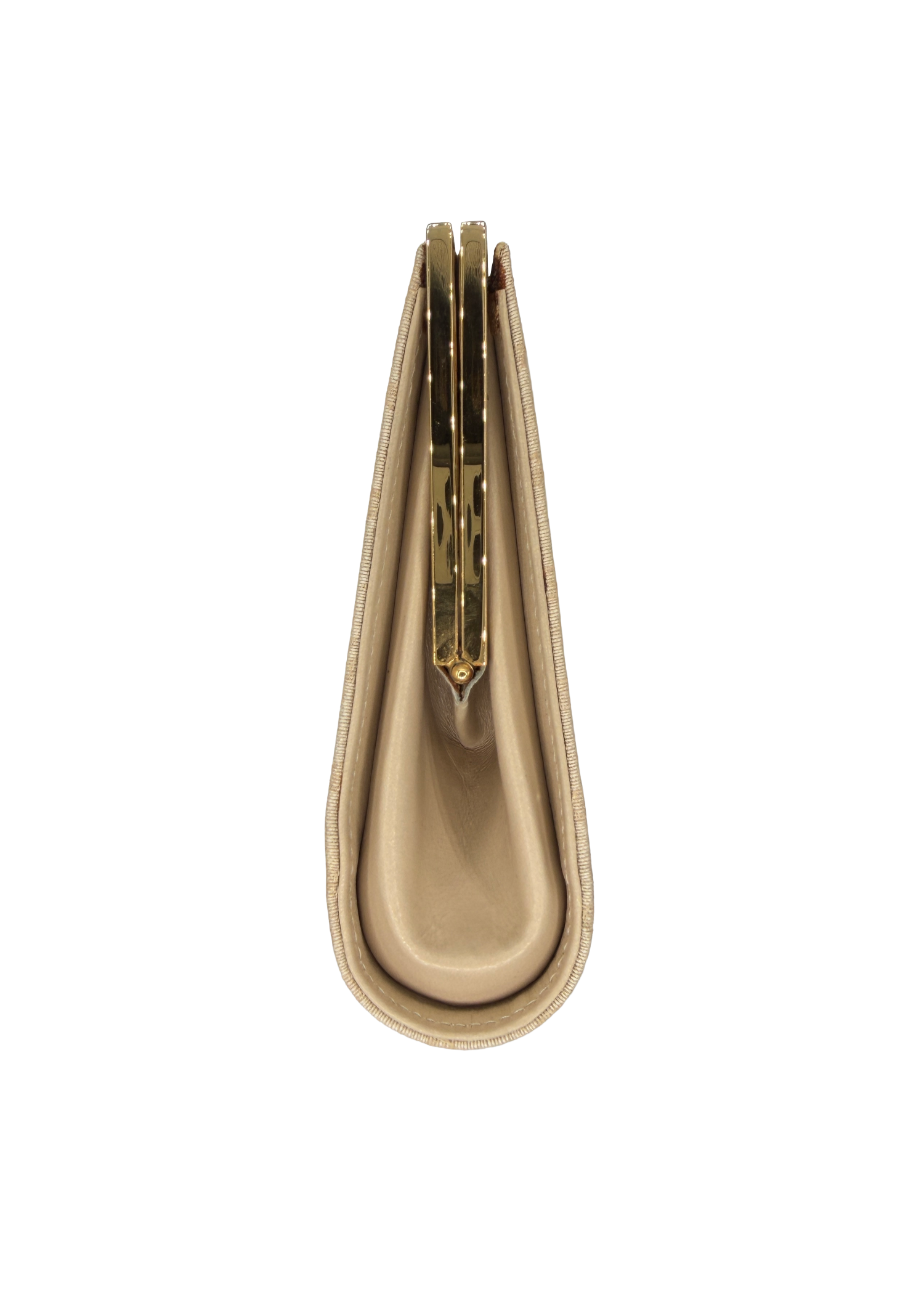 Gucci White Monogram Clutch with Chain