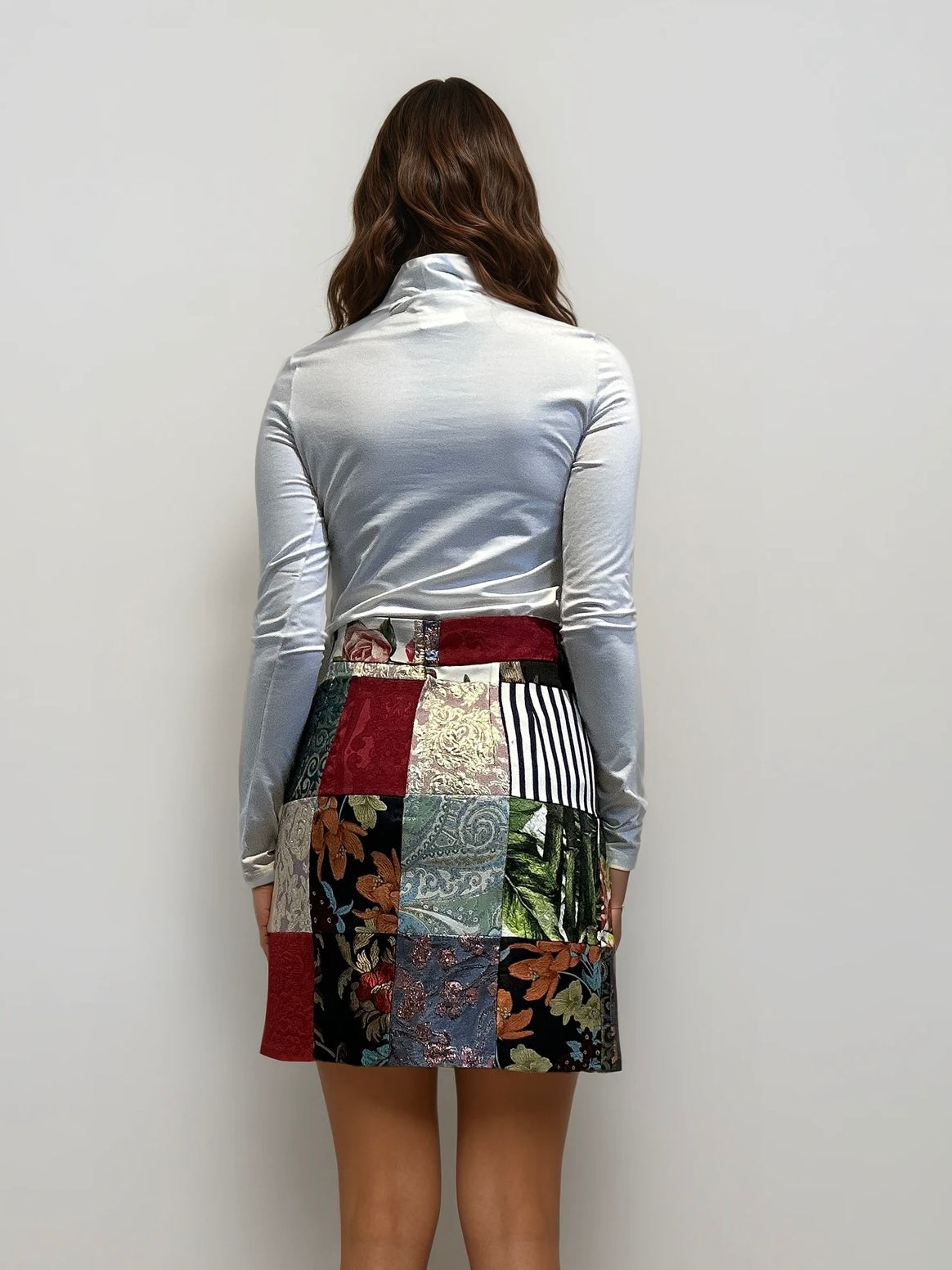 Dolce & Gabbana Colorful Printed Mini Skirt