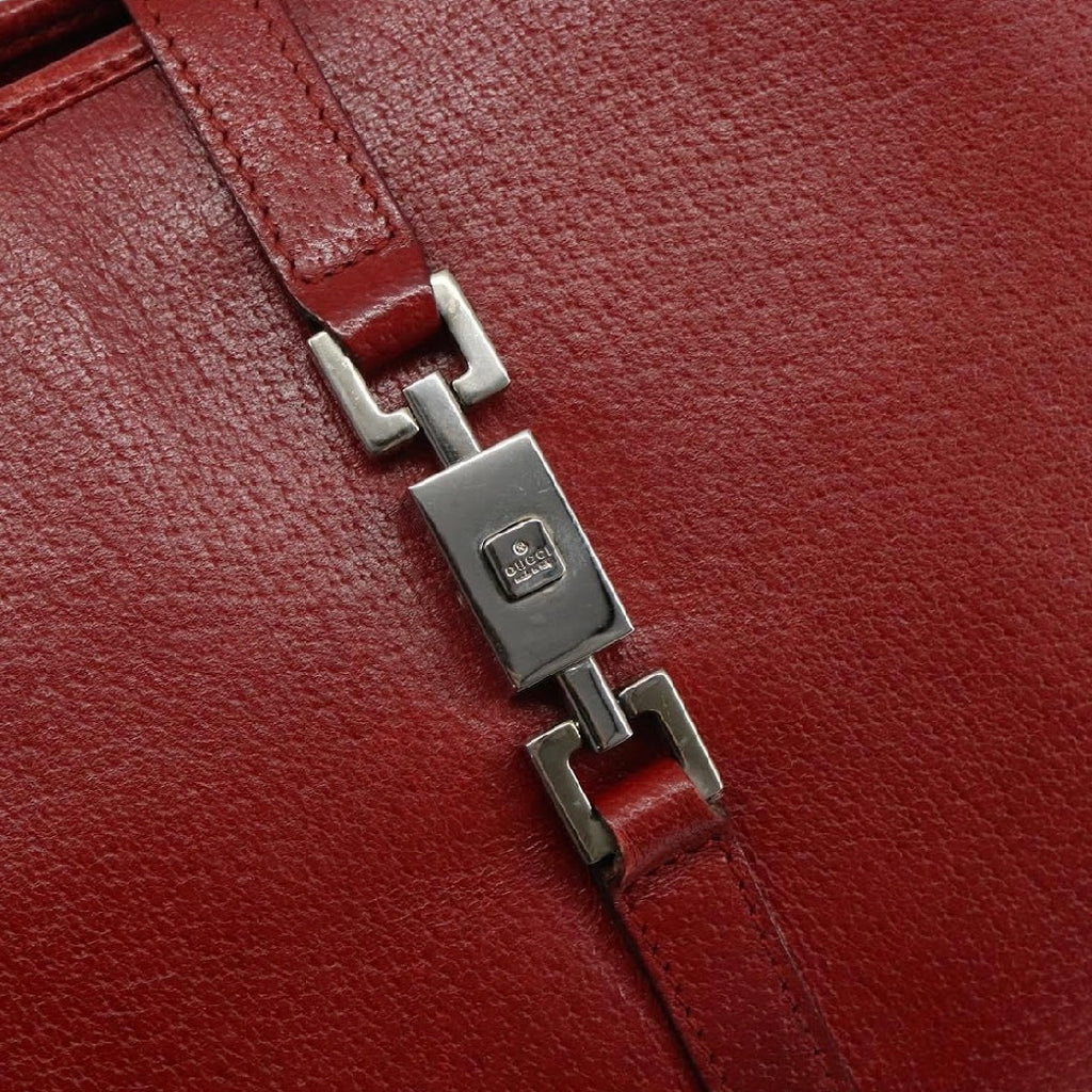 Gucci Red Leather Jackie Bag