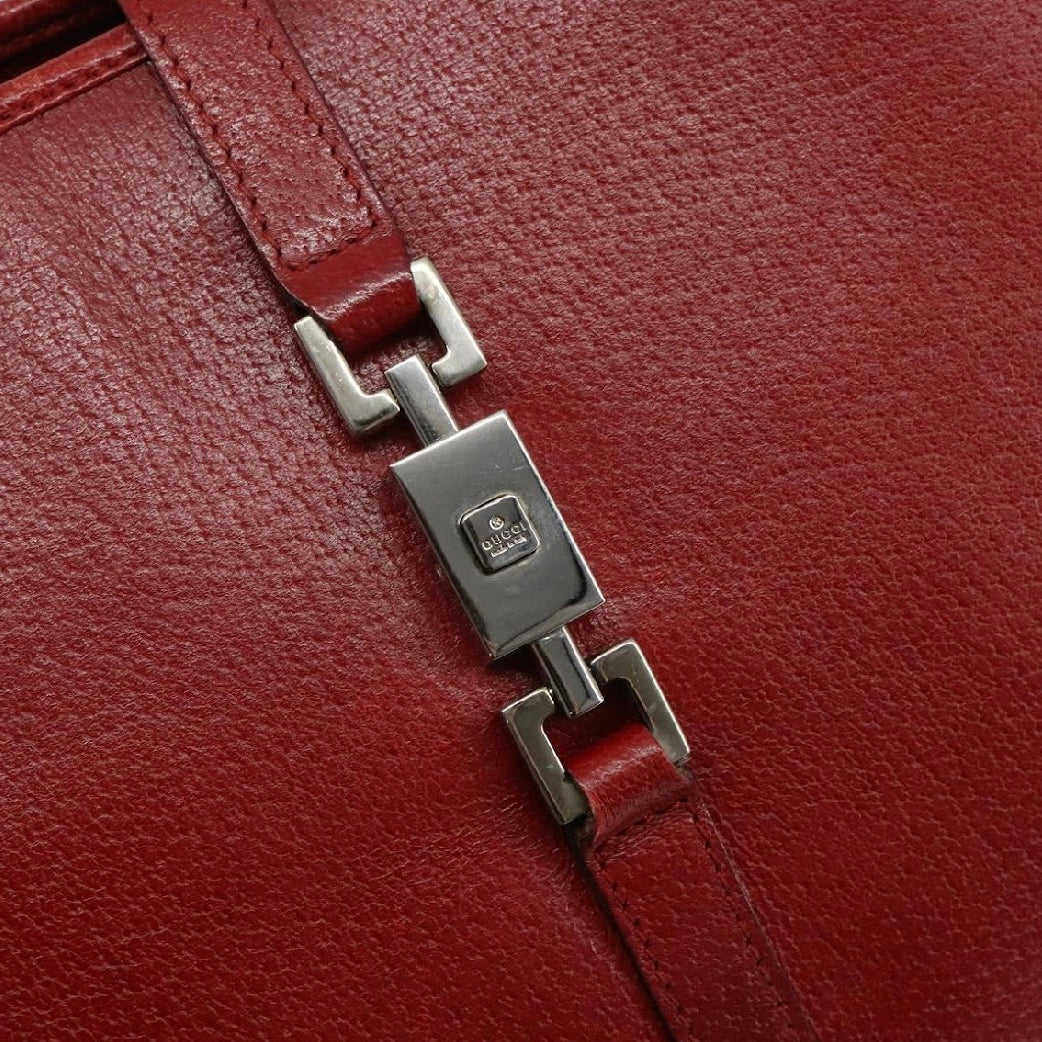 Gucci Red Leather Jackie Bag