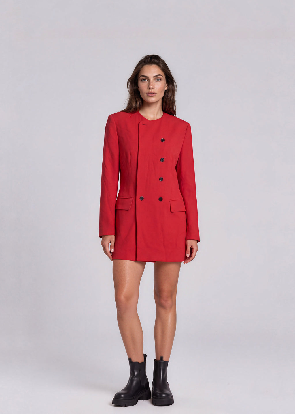 Escada Red Blazer Dress
