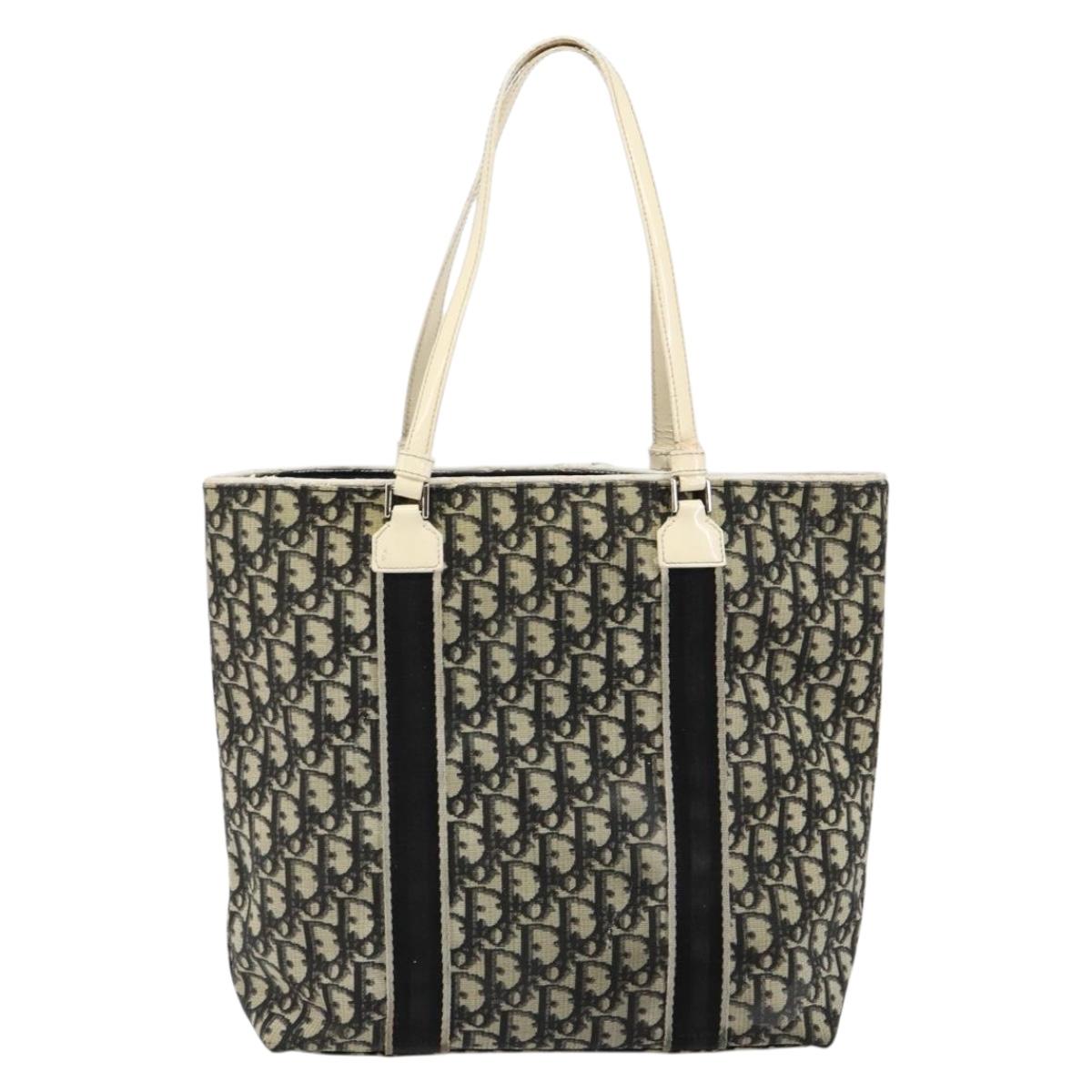 Dior Navy Canvas Trotter Bag