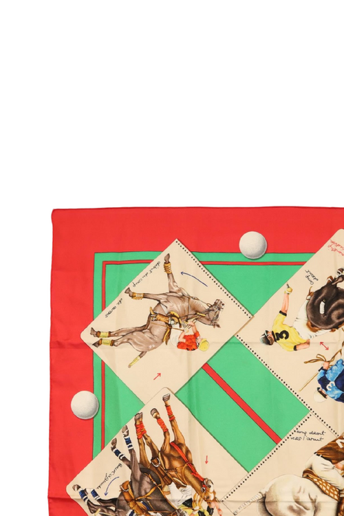Hermès Red and Green Scarf