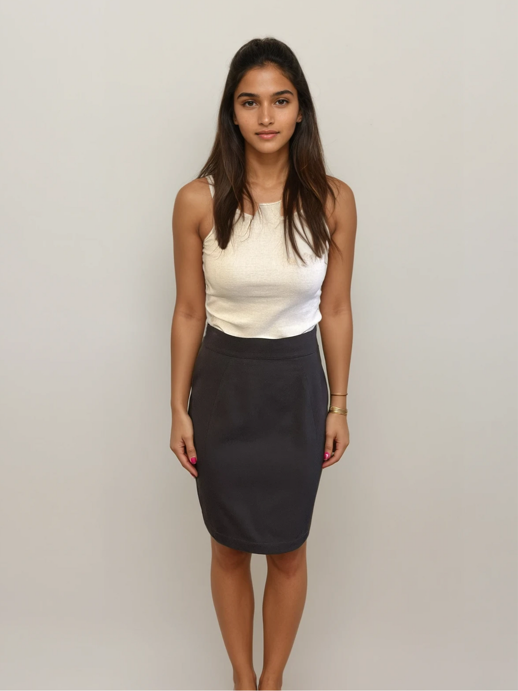 Mugler Grey Skirt