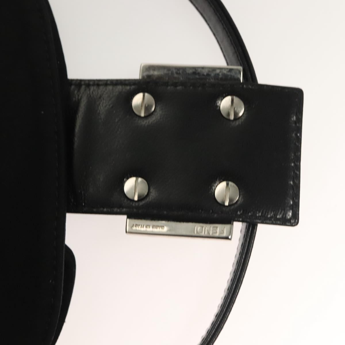 Fendi Black Rounded Baguette