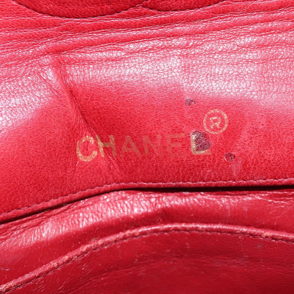 Chanel red and navy crossbody