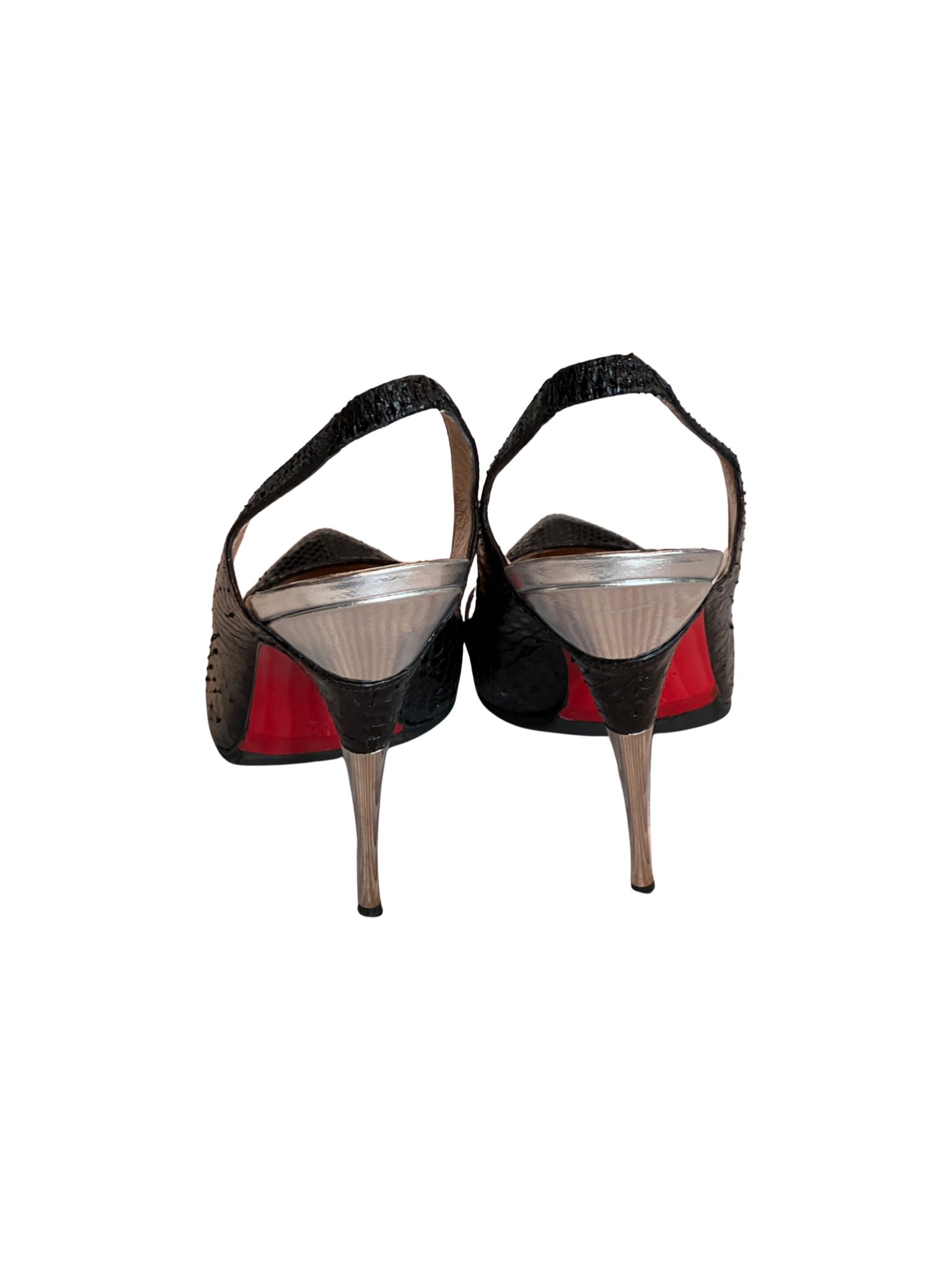 Christian Louboutin Black Slingback Pumps