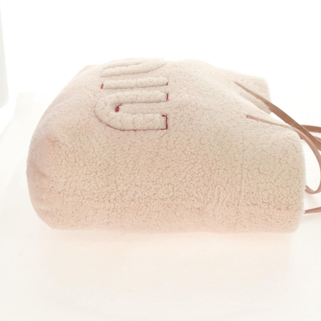 Miu Miu Pink Shearling Tote