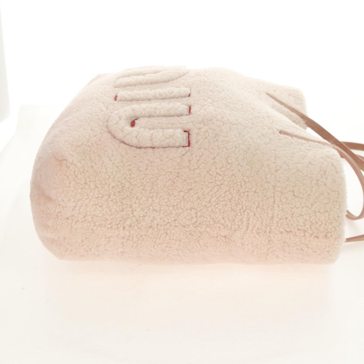 Miu Miu Pink Shearling Tote