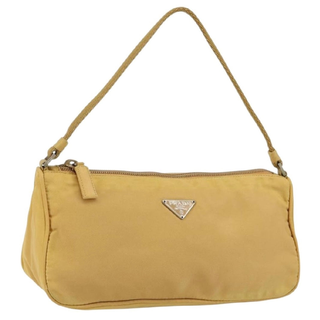 Prada Yellow Nylon Pochette
