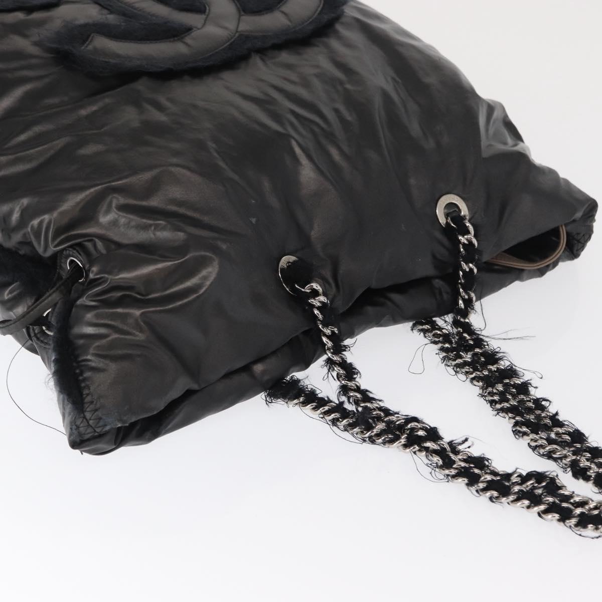 Chanel Black Logo Pillow Tote